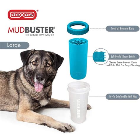 mud buster paw cleaner|dexas mudbuster with lid.